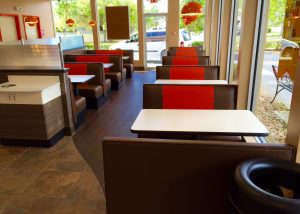 Custom restaurant booths